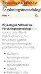 Mobile Screenshot of forskningsmetode.dk