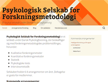Tablet Screenshot of forskningsmetode.dk